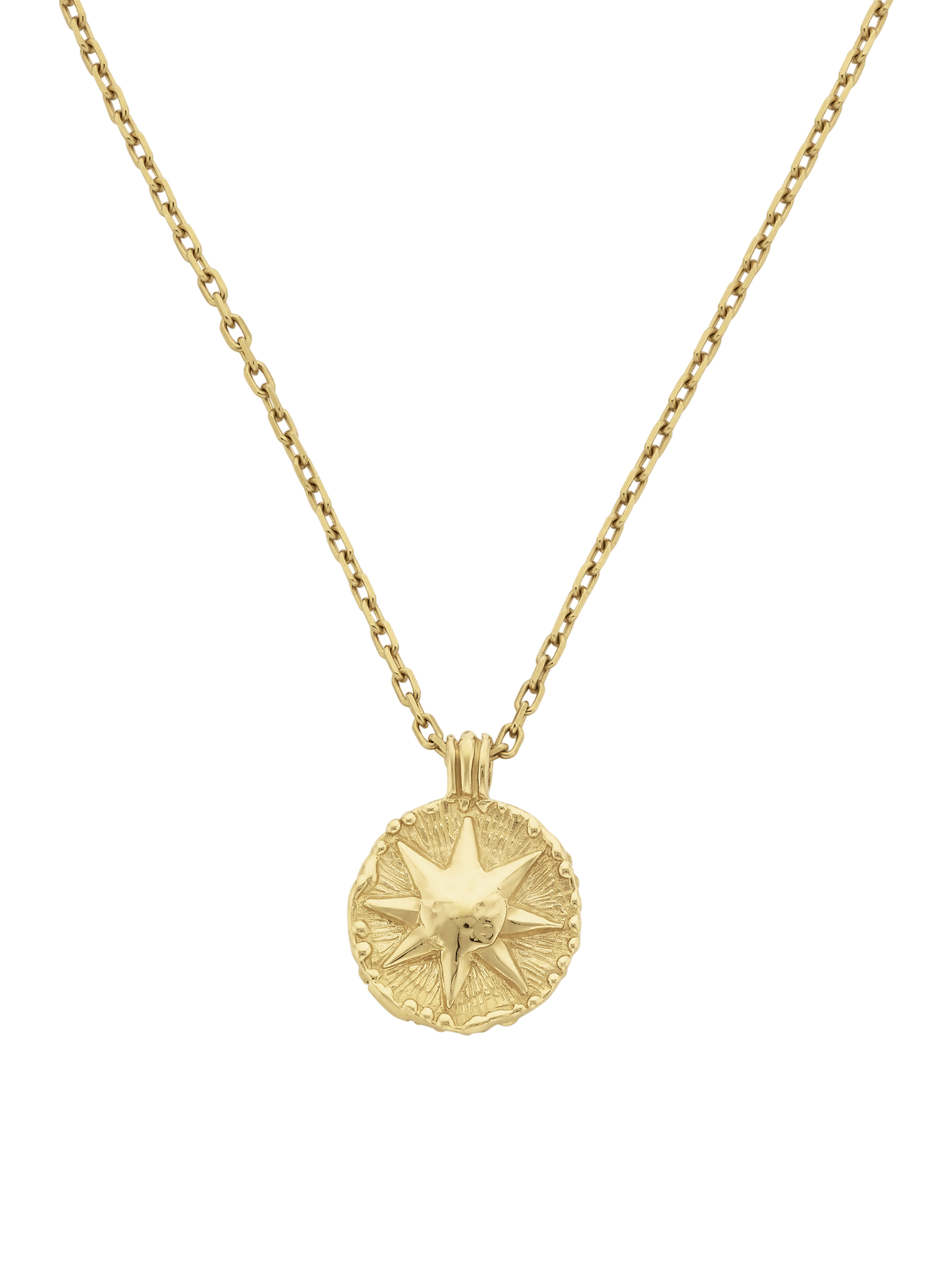 Let the sun shine in necklace gold